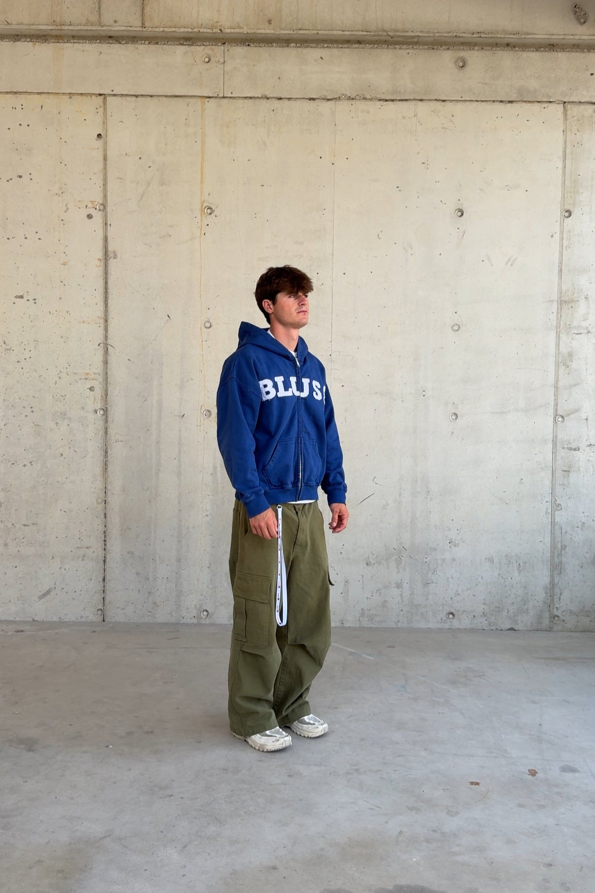 BLUE ZIP-UP