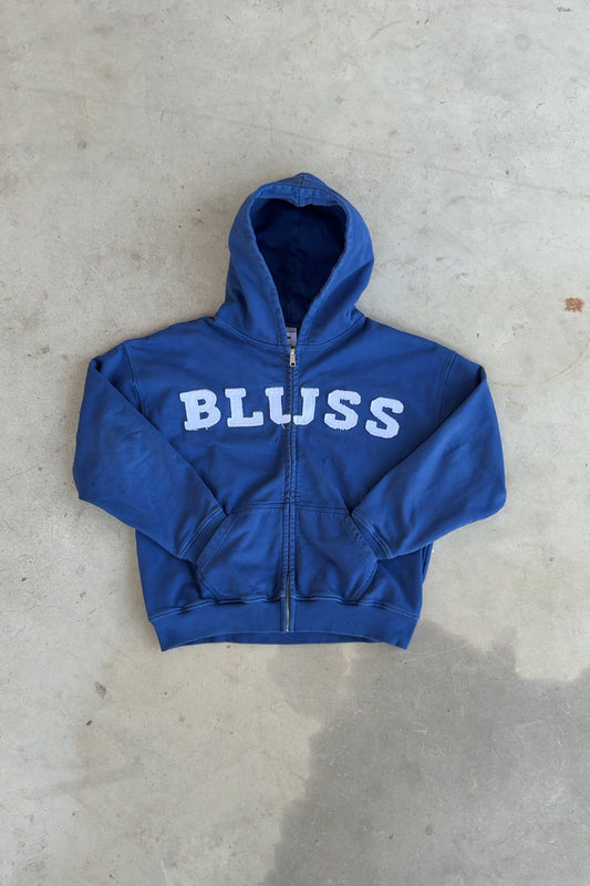 BLUE ZIP-UP