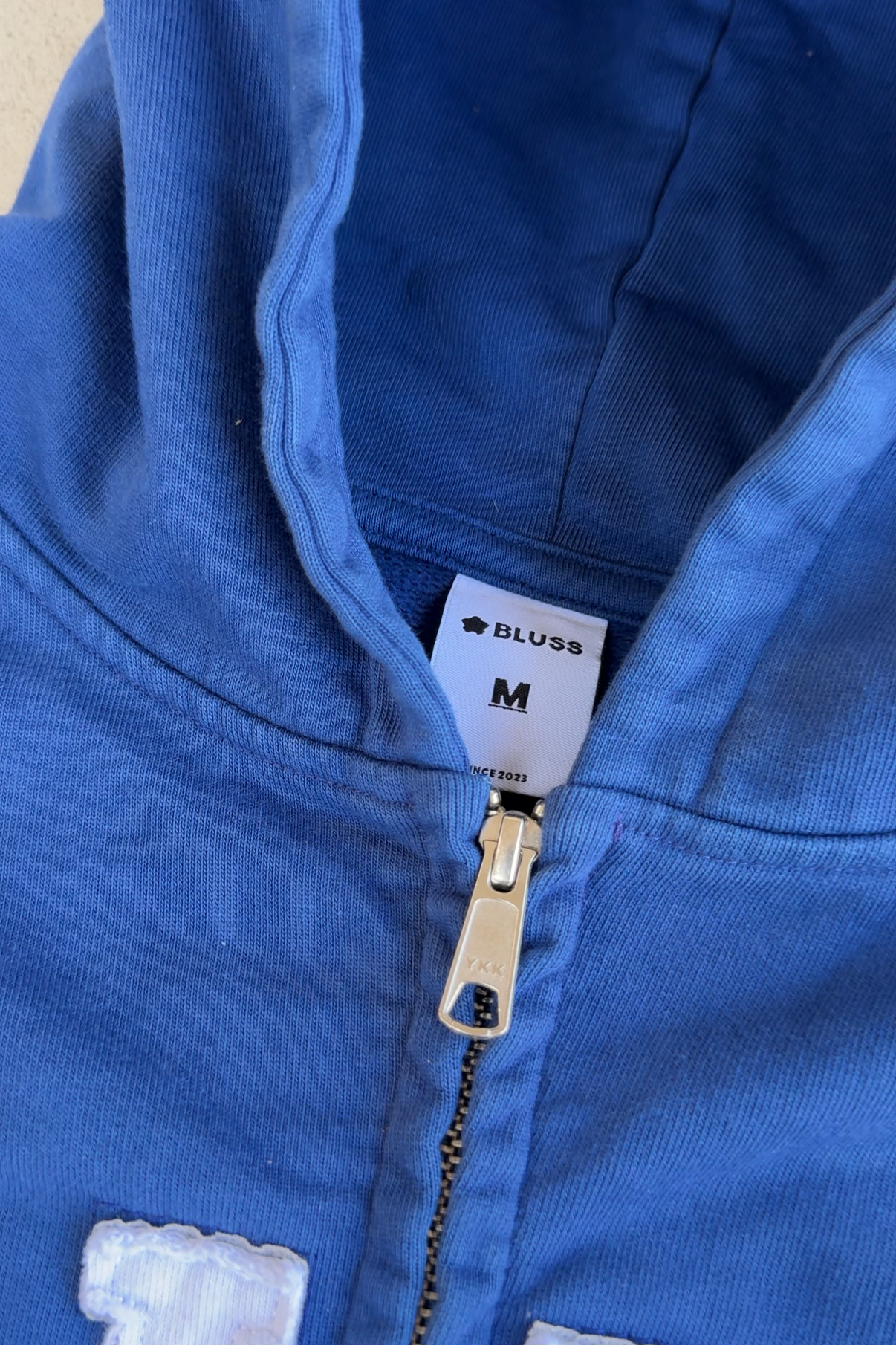 BLUE ZIP-UP