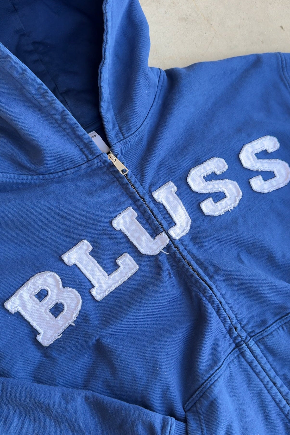 BLUE ZIP-UP