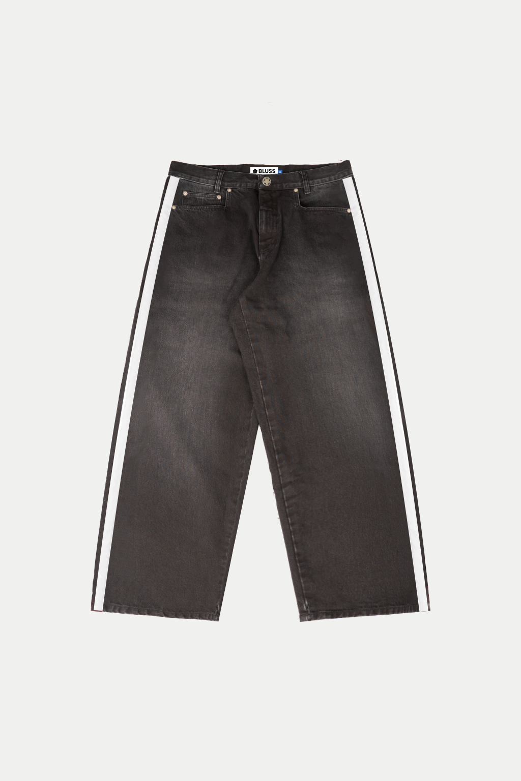 BLACK STRIPE JEANS