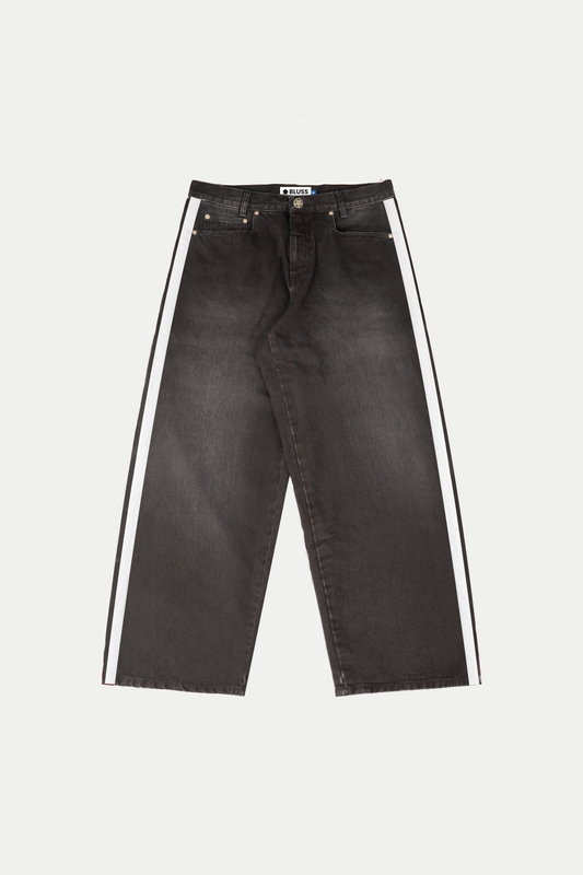 BLACK STRIPE JEANS